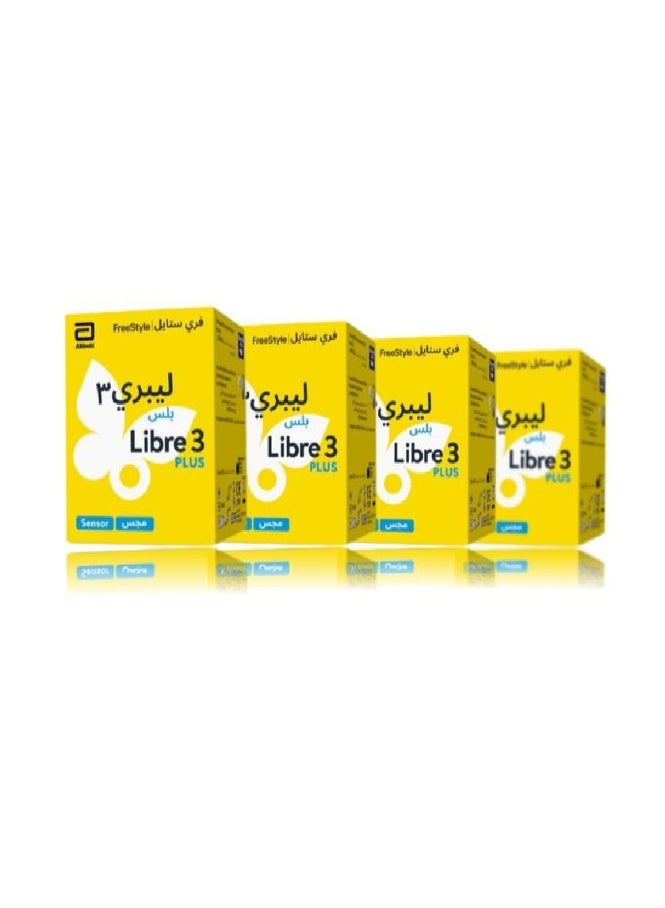 FreeStyle Libre 3 Sensor for Continuous Glucose Monitoring 4 pieces